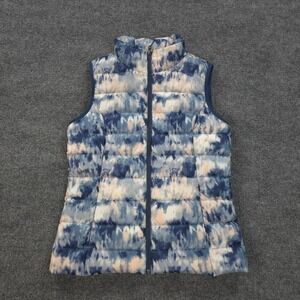 Eddie Bauer Vest Womens M Blue Cloud Down Puffer‎ EB650 Hiking Camp Outdoors
